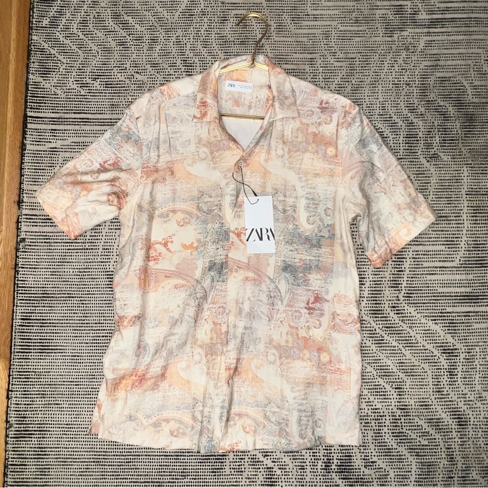 Zara Paisley Patterned Men’s Button-Up